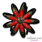 Handpainted Hair Clip - starburst