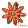 Handpainted Hair Clip - starburst