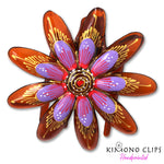 Handpainted Hair Clip - starburst