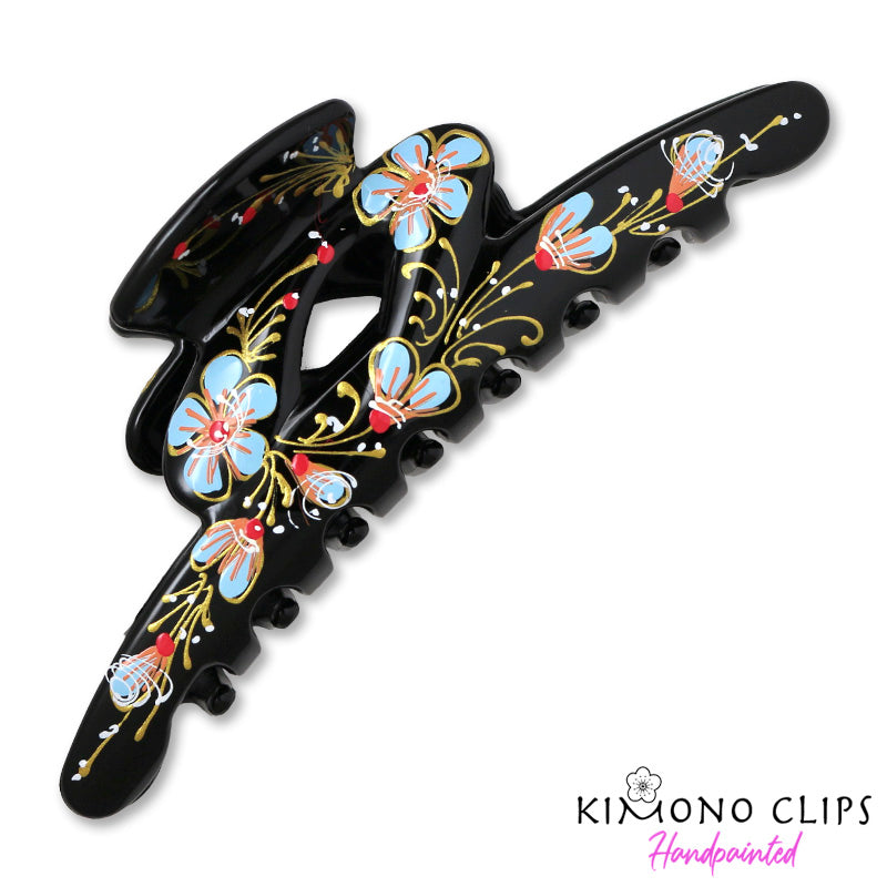 Painted Clips Handpainted Hair Clip - slim – Kimono Clips