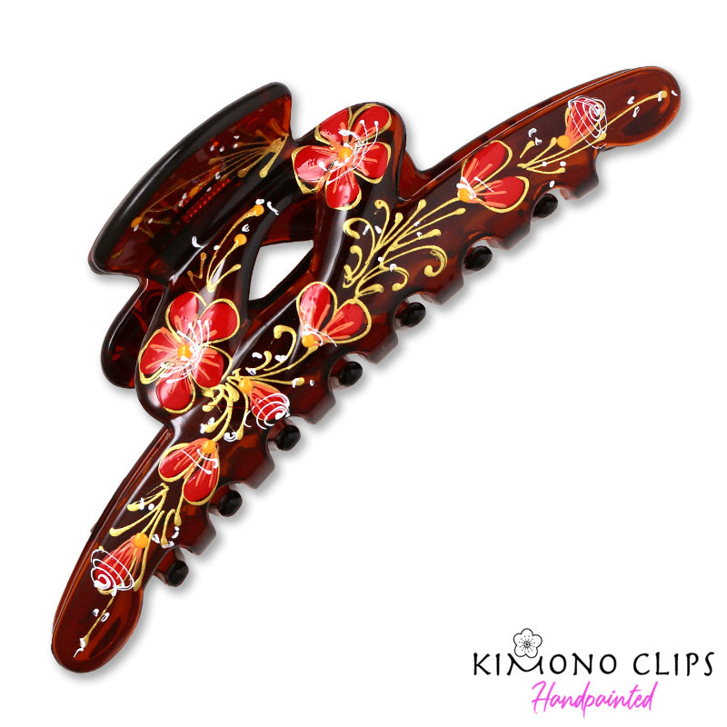 Handpainted Hair Clip - slim