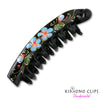 Handpainted Hair Clip - banana - medium