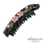 Handpainted Hair Clip - banana - medium