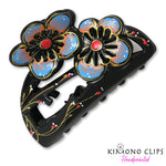 Handpainted Hair Clip - posy