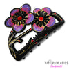 Handpainted Hair Clip - posy