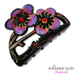 Handpainted Hair Clip - posy