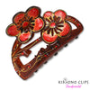 Handpainted Hair Clip - posy