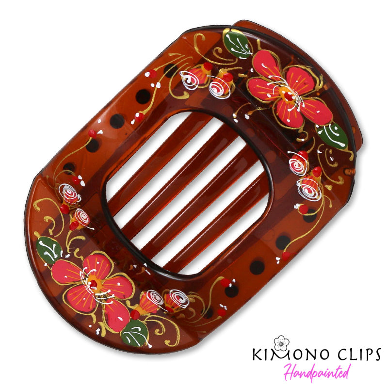 Handpainted Hair Clip - buckle