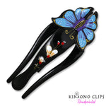 Handpainted Hair Clip - mariposa