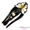 Handpainted Hair Clip - mariposa