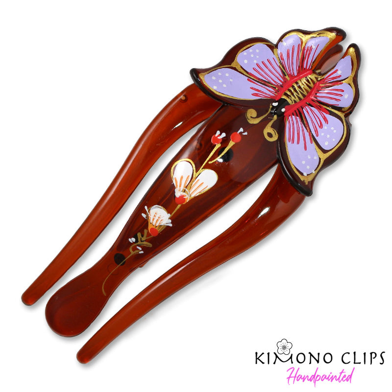 Handpainted Hair Clip - mariposa