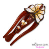 Handpainted Hair Clip - mariposa