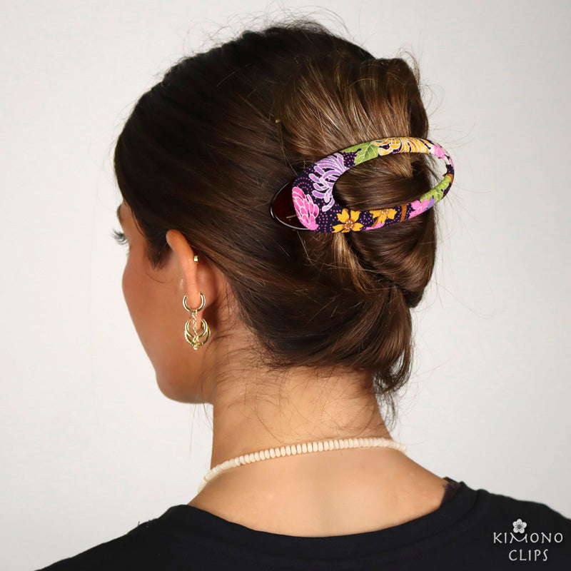 French Oval Hair Clip - large