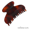 French Handmade Round Claw Hair Clip - medium