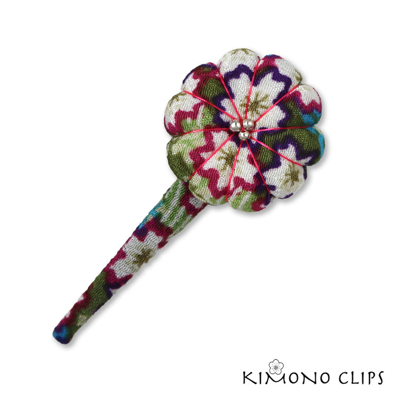Pumpkin Blossom Hair Clip - small
