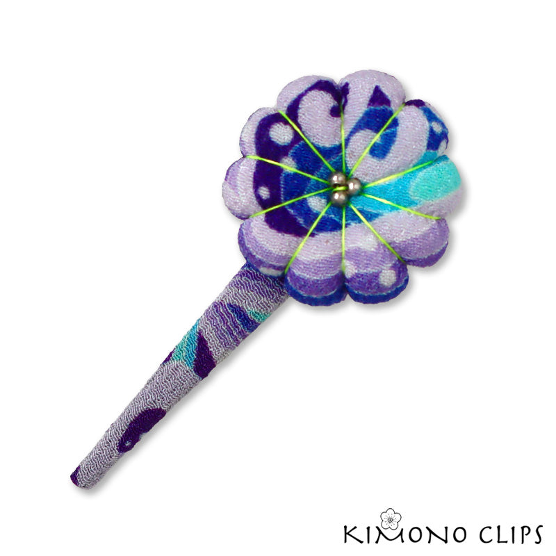 Pumpkin Blossom Hair Clip - small