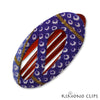Oval Swirl Hair Clips - small