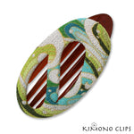 Oval Swirl Hair Clips - small