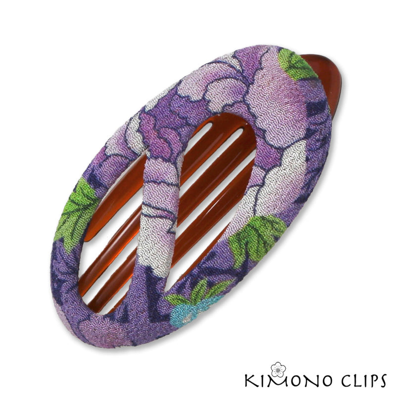 Oval Swirl Hair Clips - small