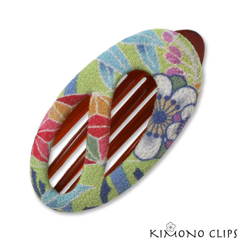 Oval Swirl Hair Clips - small