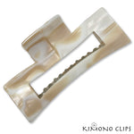 French Handmade Rectangle Cutout Claw - extra large