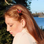 Handpainted Hair Clip - blossom