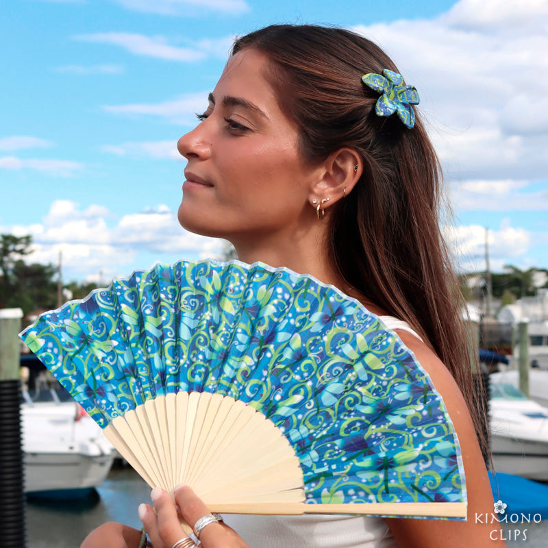 Kimono Fabric Hand Fans